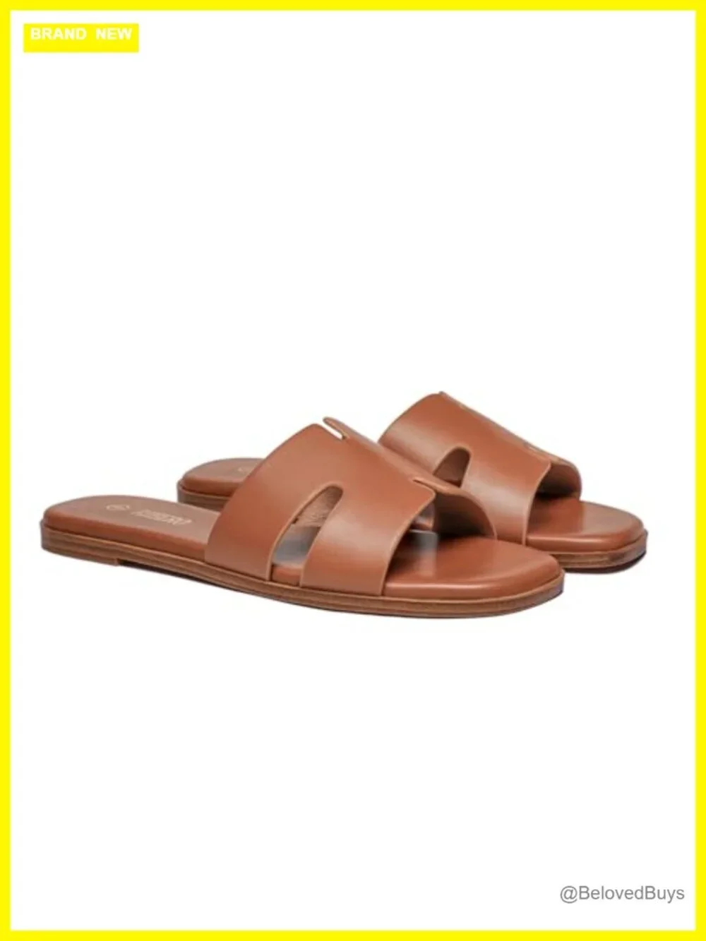 Women's Flat Slide Sandals Comfortable Slip On PU Leather Square Toe
